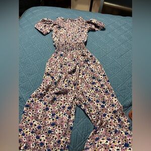 nwt floral purple jumpsuit